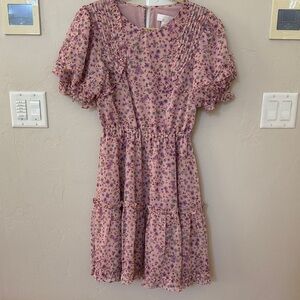 Rachel Parcell Purple Floral Mini Dress